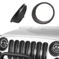 thumbnail image 2 of Protective Grill Headlight Rings Headlight Trim Rings Car Spare Part for JK, 2 of 9