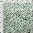 thumbnail image 3 of oneOone Velvet Medium Blue Fabric Floral Fabric For Sewing Printed Craft Fabric By The Yard 58 Inch Wide, 3 of 5
