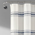 thumbnail image 3 of Lush Decor Farmhouse Stripe Cotton Shower Curtain Black Single 72X72, 3 of 11