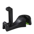 thumbnail image 2 of Matsuzay Gancho para reposacabezas de coche con soporte para teléfono, percha para respaldo de asiento para bolso, monedero, paño de comestibles, Teléfono y Comunicación negro, 2 of 5