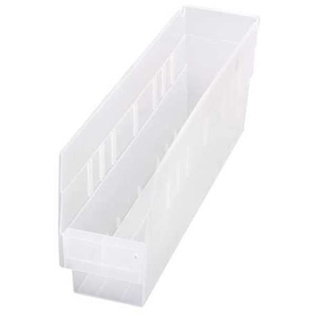 4 Clear Shelf Inlay - Quantum Storage Systems 40 lb Capacity, Shelf Bin, Clear QSB203CL