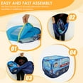 thumbnail image 6 of AEVXKHI Kids Pop Up Play Tent Polyester Children Play Tent Folding Indoor Outdoor Toddler Playhouse Tent Car Style Boy Girl Play Tent with Storage Bag for Kids Toddlers Indoor Outdoor, 6 of 10