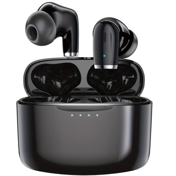 Classic Style Wireless Earbuds with Touch Control and Built-In Microphone