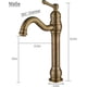 thumbnail image 3 of Grifo de baño JM Grifo mezclador de lavabo de latón antiguo Grifos de fregadero giratorios altos de 360 ° Retro individual, 3 of 8