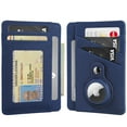 thumbnail image 2 of Miroddi Minimalist Wallet with AirTag Holder Credit Card Holder Slim Wallet for Men Women, RFID Blocking Card Organizer, Leather, 2 of 8