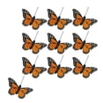 thumbnail image 3 of 10 piezas de mariposa simulada, artesanías 3D falsas, mariposas de plumas para fiesta, hogar, 3 of 9