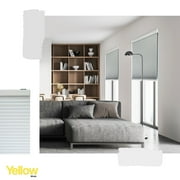 Yellow Blinds Cordless Honeycomb Cellular Shade Skyline Blackout - 34.5W X 84H