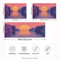 thumbnail image 4 of Dailycode Satin Pillow Case Queen Silk Pillow Cover for Hair and Skin Envelope Closure Pink Sunset over Sea 20"x30", 4 of 9