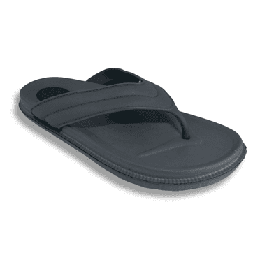 JAN Unisex Lightweight EVA Flip Flops - Gray, Comfort Thong Sandals for Beach, Shower & Casual Wear