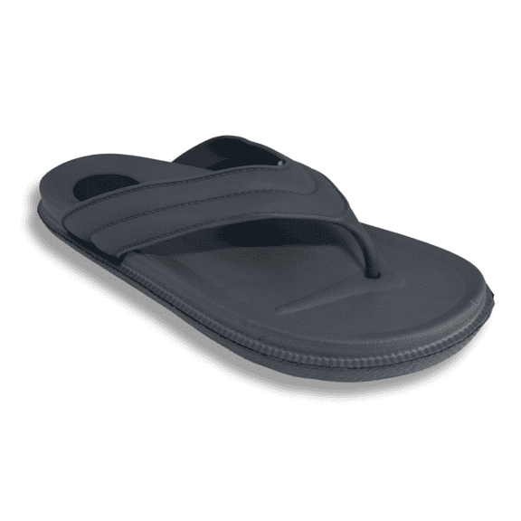 JAN Unisex Lightweight EVA Flip Flops - Gray, Comfort Thong Sandals for Beach, Shower & Casual Wear