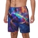 thumbnail image 1 of Balery Starry Sky Turtle Bañador para hombre, shorts de playa de secado rápido con entrepierna y forro de compresión-Small, 1 of 6