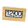 thumbnail image 4 of veasfak Wood Frame Auto Flip Table Clock 21.5x7.2x12.3cm for Study Kitchen Versatile White Page, 4 of 9