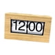 thumbnail image 4 of Reloj digital de escritorio con marco de madera, con función de alarma AM/PM, 21,5 x 7,2 x 12,3 cm, para estudio y cocina. Página blanca, 4 of 9