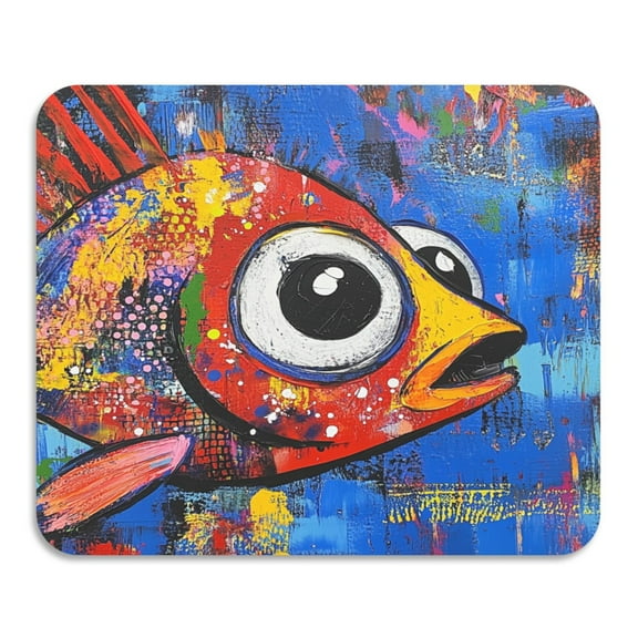 BZSMCE Dish Drying Mats Diatom Whimsical Fin Creativity Pattern Mud Drain Pad