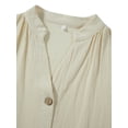 thumbnail image 3 of Kmbangi Robes d'Été Sans Manches pour Femmes Robe Longue Fendue avec Poches pour Plage Club Mode Urbaine, 3 of 5