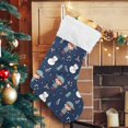 thumbnail image 5 of Coolnut Christmas Stocking Personalized Christmas Snowman Large Candy Stocking Hanging Gift Xmas Stockings Decoration 1 PC for Family Holiday Party Ornaments Decor Fireplace, 5 of 7