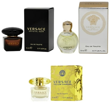 Versace Crystal Noir EDT, Eros Women EDT, Yellow Diamond  EDT - 5ml 3PK Kit