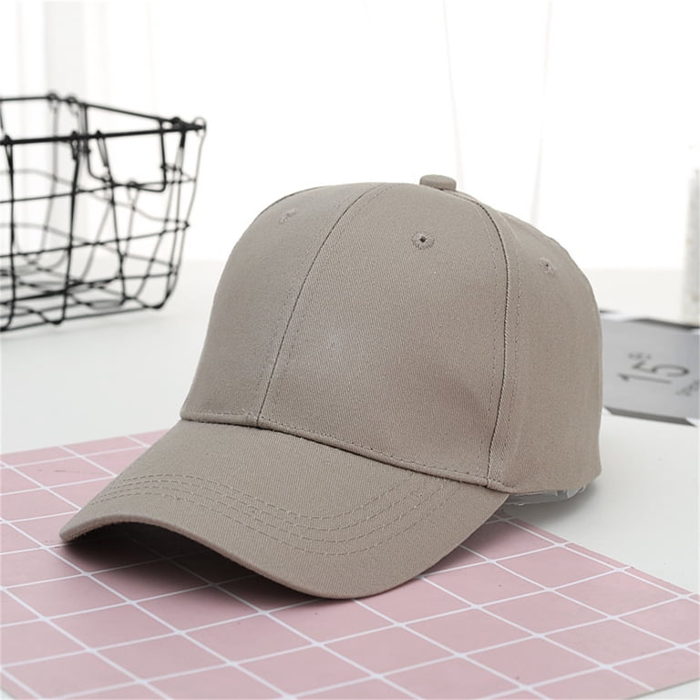 Women\'s Light Khaki Vintage Washed Unstructured Baseball Cotton Adjustable Cap FURTALK Unisex Vintage Washed Unstructured Baseball Cap  main image 4
