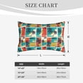thumbnail image 4 of Sikiie Colorful Hawaii Palms Print Plush Pillow Cover, Wrinkle-proof and Stain-resistant Pillow Protector without Pillow Core, Home Decoration-20"x30", 4 of 6