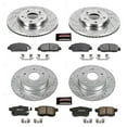 thumbnail image 3 of PowerStop Front and Rear Z23 Evolution Sport Carbon-Fiber Ceramic Brake Pad and Drilled & Slotted Rotor Kit Fits: HONDA Select Models K6778, 3 of 10