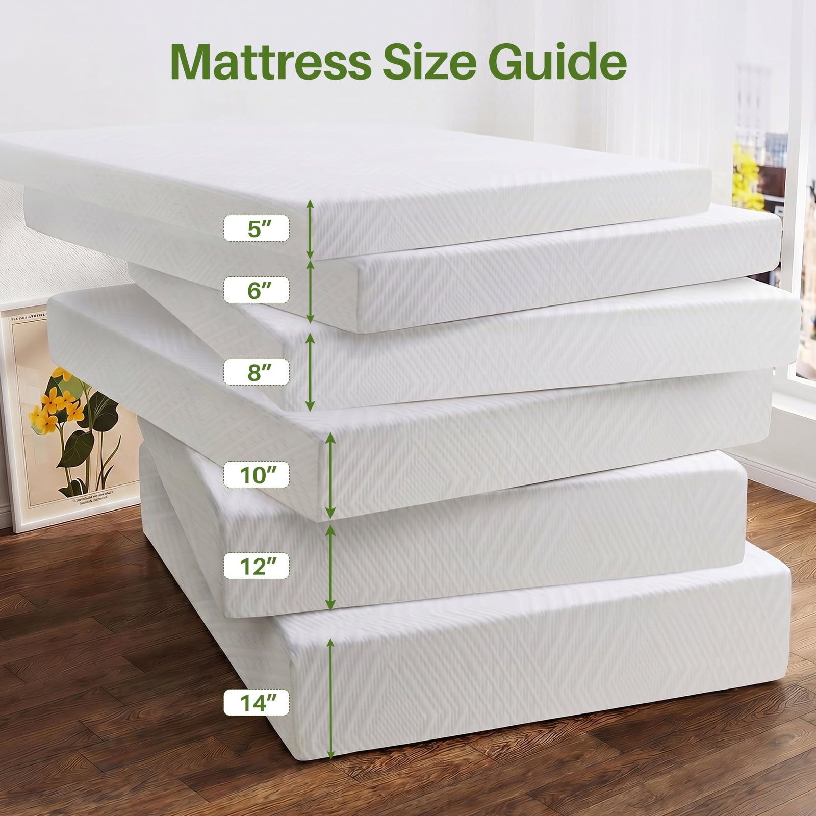 6 Inch Twin Gel Memory Foam Mattress， Medium-Firm Mattress in a box，Strong Support for Kids & Adults, Pressure Relief