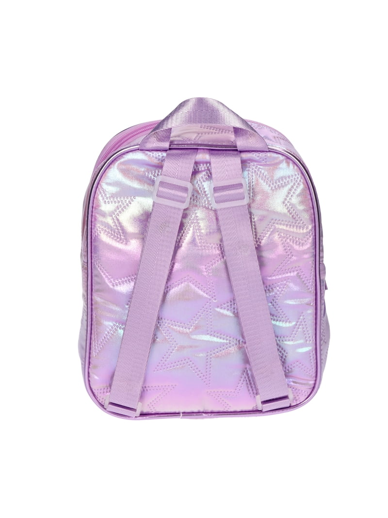 holographic mini backpack walmart Goodbag Boutique Fashion Hologram Laser Leather Shiny Backpack Daypack for Women, Silver Carefully constructed to be safe for toddlers ALAZA Holographic Glitter Hearts School