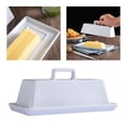 thumbnail image 4 of Cerámica Bandeja para servir Blanco Juego para el hogar Guardián Cocina Cubierto Mantequera para refrigerador Fiesta Lavavajillas Baoblaze Plato de mantequilla de cerámica, 4 of 8