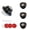 Black, variant on 4 PCS Stainless Steel Self Adhesive Caster Wheels, 360 Degree Rotating Swivel Wheels, 60 LBS Load Capacity Per Wheel, Universal Pulley for Furniture, Storage Bins, PC Cases, Large Appliances - White