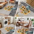 thumbnail image 5 of Area Rugs for Living Room Bedroom, Sunflowers 4'x6' Rug Washable Carpet Runner Indoor Outdoor, Spring Botanical Yellow Floral Vases Retro Non Slip Accent Floor Mats Rug for Kitchen, Office, 5 of 8
