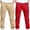 Red, variant on Bnwani Toddler Cargo Pants Sports Casual Stretch Elastic Waist Joggers Solid with Pockets Pant Beige 2 Pack