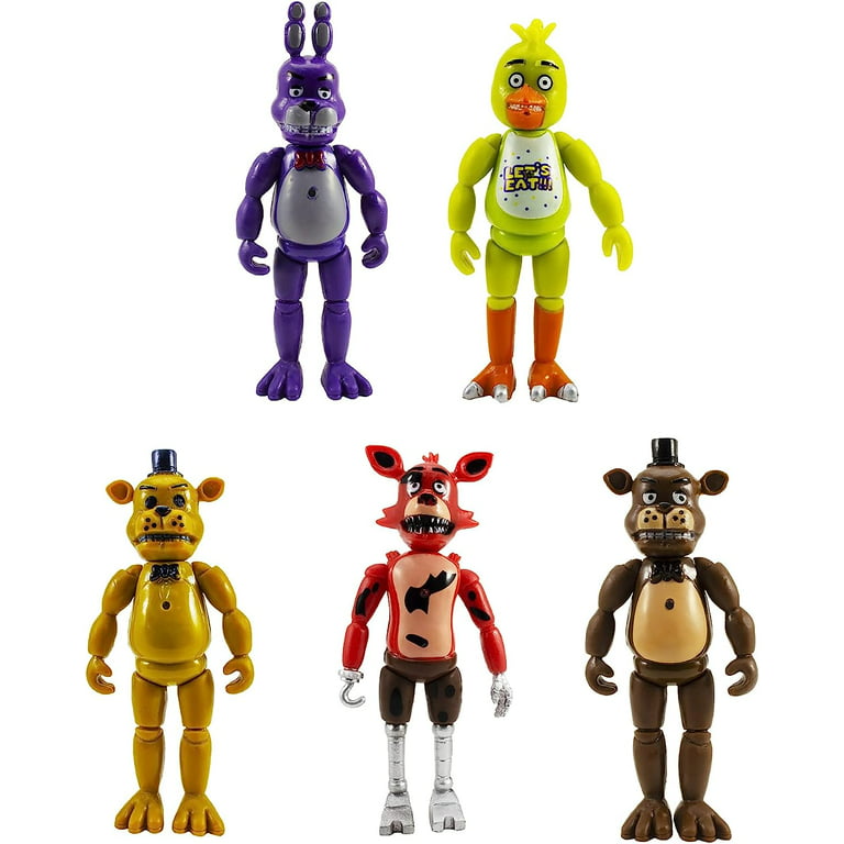 7pcs Kids Five Nights At Freddy's Double Sided Backpack set