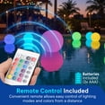 thumbnail image 5 of (4 pack) Merkury Innovations 23.6 in Inflatable LED Beach Ball, Multicolor, Remote-Controlled, 1 pack, 5 of 8