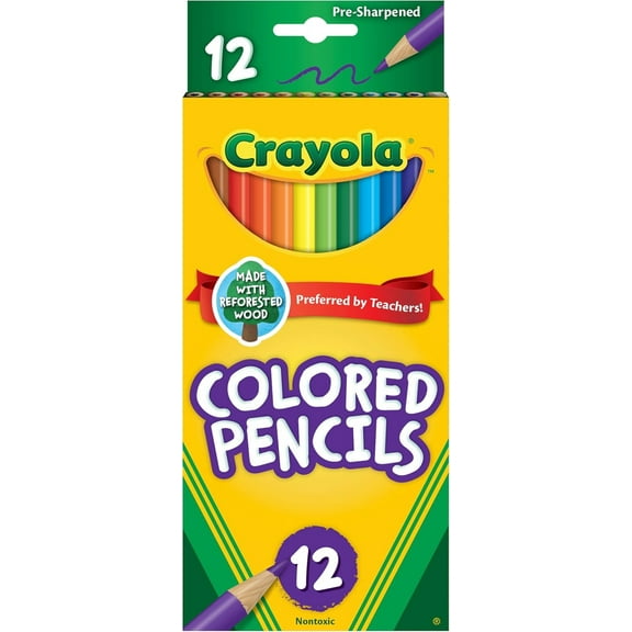 Pack of (6) Crayola, Colored Pencils, 12 Nontoxic pencils