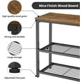 thumbnail image 4 of Small Console Table, Sofa Table with Double Mesh Shelves, Industrial Entryway Table for Entryway, Hallway, Foyer, Front Hall, Sofa Couch, Living Room, Bar, Kitchen, 32 Inch, Rustic, 4 of 14
