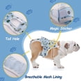 thumbnail image 2 of Dog Diapers Female Washable Sanitary Pantie with Adjustable Suspender, Reusable Doggie Diapers for Male Dogs in Heat, Cotton Puppy Pet Period Panties Dog Underwear, 2 of 6