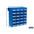 thumbnail image 2 of Triton Products® LocBin 26-Piece Wall Storage Unit with 7-3/8"L x 4-1/8"W x 3"H Interlocking Poly Bins, 24ct, Wall Mount Rails 8-3/4"L with Hardware, 2pk, 2 of 8