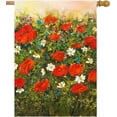 thumbnail image 2 of Spring Summer Floral Red Poppies Daisy 4th of July Welcome Garden Flag 28 x 40 Inch Small Vertical Double Sided Seasonal Outside Decor for House Home Yard Farmhouse, 2 of 6