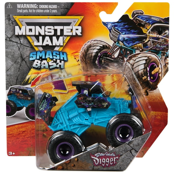Monster Jam Smash & Bash Son Uva Digger, 1:64 Scale