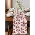thumbnail image 4 of Red Fruit Table Runner 120 Inches Long for Dining Table Decor,Vintage Plant Nature Botanical Flower Floral Burlap Linen Farmhouse Table Runner Coffee Table Runners Dresser for Kitchen Party Holiday, 4 of 8