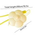 thumbnail image 3 of ZZkhGO Small Tape Measure Cute Flower Petal Shape, Retractable Body Measuring Tape with Push Button, Pocket Sewing Circumference Ruler for Waist Chest Hips Home Travel, Yellow, 3 of 6