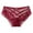 Red, variant on PMVFHDE Mid Waist Briefs Delicate Lace Bow Back Design Triangle Panties For Women Fashion Comfort Pink,XL