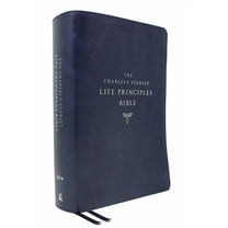 Niv, Charles F. Stanley Life Principles Bible, 2nd Edition, Leathersoft, Blue, Comfort Print: Holy Bible, New Internatio, (Hardcover)