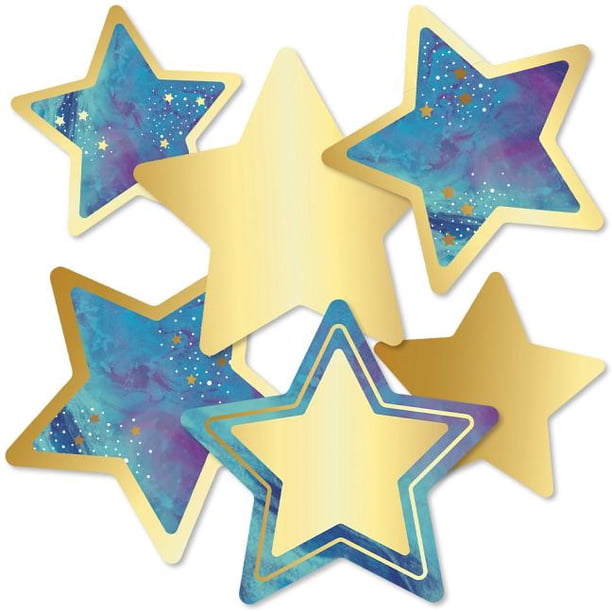 Galaxy Stars Cut Outs Other Printed Item Walmart Walmart