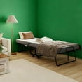 thumbnail image 3 of Folding Bed with Mattress for Adults, Single Size, Portable Foldable Bed with Memory Foam Mattress & Steel Frame, 3 of 6