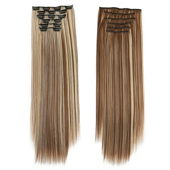 Hair Care Lace Front Wigs Human Hair Real As Remy Fashion Hair Long Clip in Hair Extensions Full Head Straight Wig Headband Wig Personal Care Human Hair Lace Front Wigs Wig Band Accessories Clearance