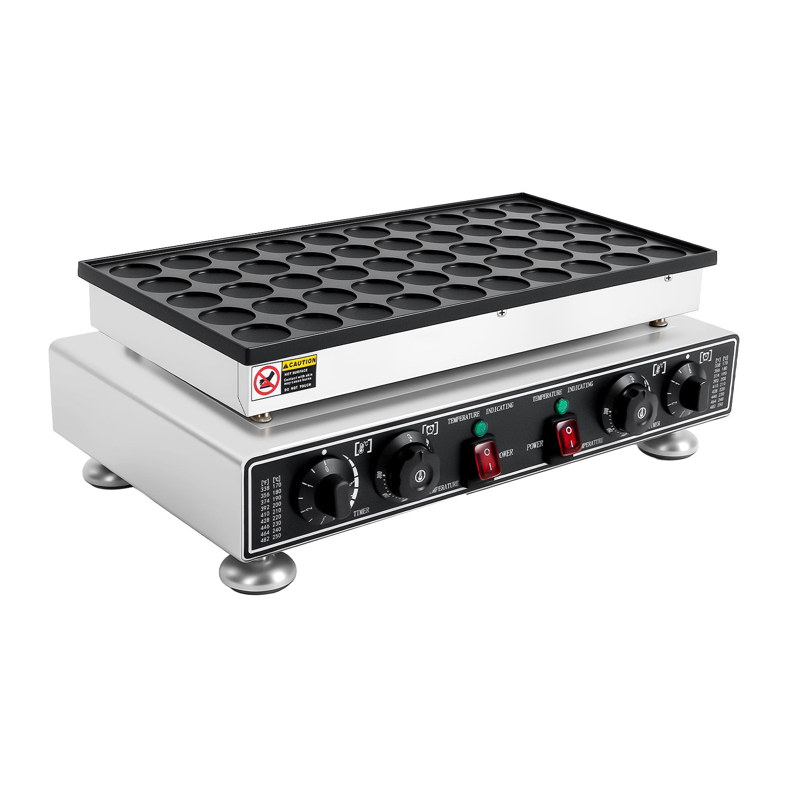 110v Stainless Steel Mini Pancake Maker, Commercial Waffle Pancakes Making Machine, Non-stick Coating