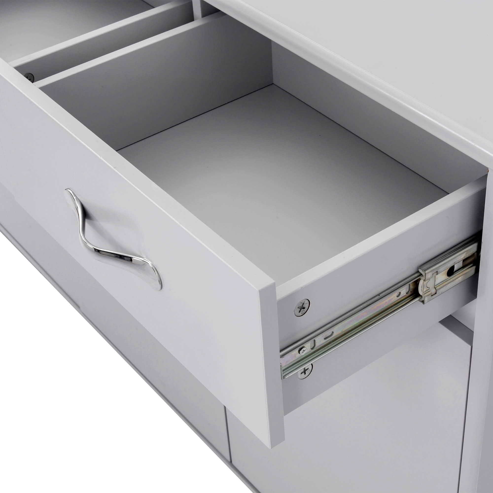 MAYEERTY Three Doors Side Table Grey