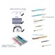 thumbnail image 2 of 48 Piezas Bling Bling 2-En-1 Slim Crystal Diamond Stylus Pen Y Bolígrafos de Tinta (12 Colores), 2 of 4