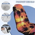 thumbnail image 6 of XYZCANDO Palm Tree Car Seat Towel Sunset Cars Drying Towels & Seats Protectors for Gym Workout Running Swimming Beach and Hiking Non Slip Backing Sweatproof Cushion Protector, 6 of 7