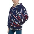 thumbnail image 2 of Daiia Red White Blue Fireworks 1 for Boys Fashion Hoodies & Sweatshirts with Kangaroo Pocket,Hooded Sweatshirt for Kid, Breathable& Moisture Wicking-Small, 2 of 6